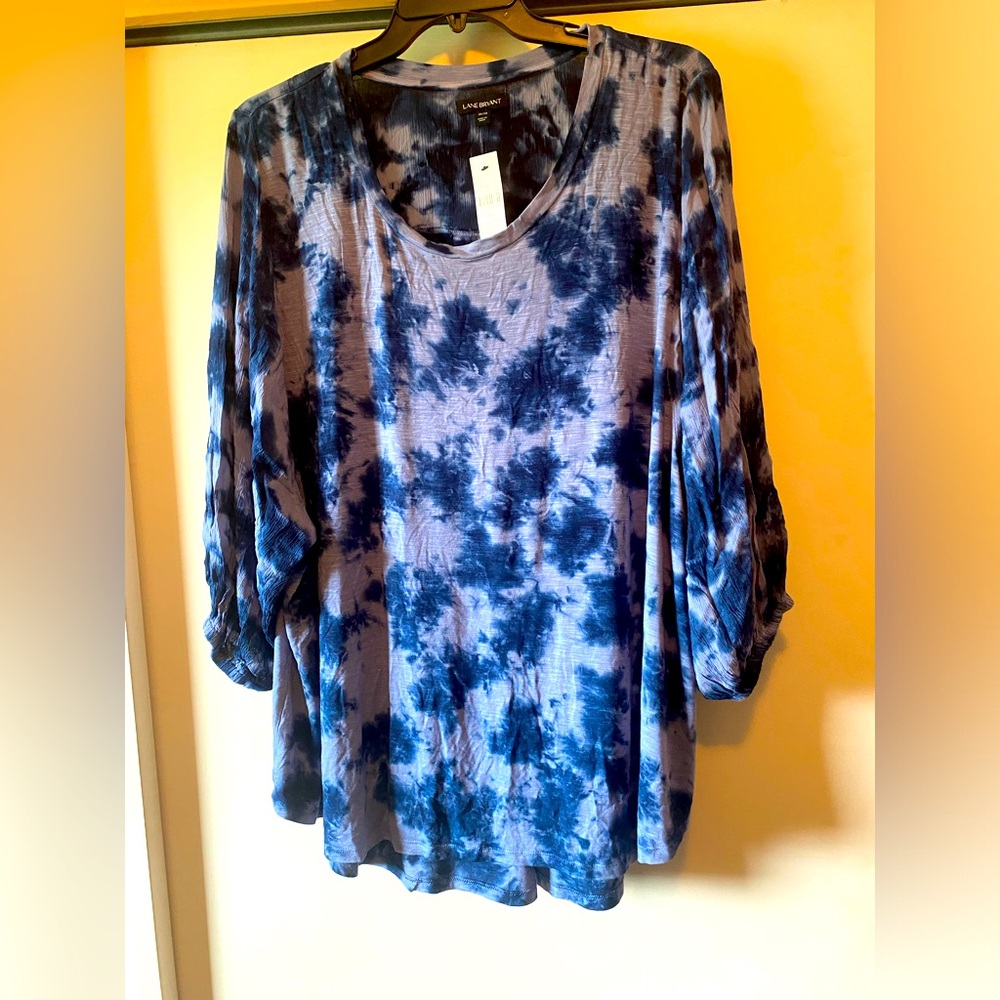 NWT Lane Bryant Mixed Media shirt 26/28